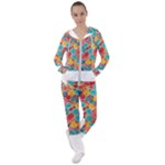 floral and leaves pattern Women s Tracksuit