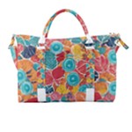 floral and leaves pattern Carry-on Travel Shoulder Bag