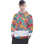 floral and leaves pattern Men s Pullover Hoodie