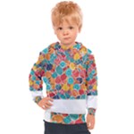 floral and leaves pattern Kids  Hooded Pullover