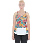 floral and leaves pattern Piece Up Tank Top