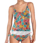 floral and leaves pattern Tankini Set