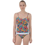 floral and leaves pattern Sweetheart Tankini Set