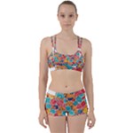 floral and leaves pattern Perfect Fit Gym Set