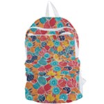 floral and leaves pattern Foldable Lightweight Backpack