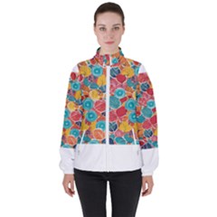 Women s High Neck Windbreaker 