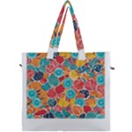 floral and leaves pattern Canvas Travel Bag