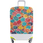 floral and leaves pattern Luggage Cover (Large)