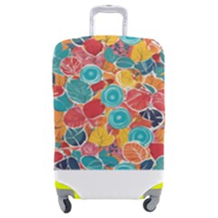 floral and leaves pattern Luggage Cover (Medium) from ArtsNow.com