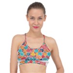 floral and leaves pattern Basic Training Sports Bra