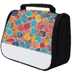 floral and leaves pattern Full Print Travel Pouch (Big)