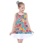 floral and leaves pattern Kids  Summer Dress