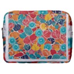 floral and leaves pattern Make Up Pouch (Large)