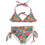 floral and leaves pattern Kids  Classic Bikini Set