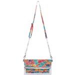 floral and leaves pattern Mini Crossbody Handbag