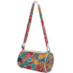 floral and leaves pattern Mini Cylinder Bag