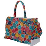 floral and leaves pattern Duffel Travel Bag