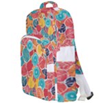 floral and leaves pattern Double Compartment Backpack