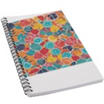 floral and leaves pattern 5.5  x 8.5  Notebook