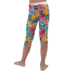 Kids  Lightweight Velour Capri Leggings  