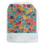 floral and leaves pattern Drawstring Pouch (3XL)