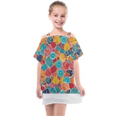 Kids  One Piece Chiffon Dress 