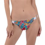 floral and leaves pattern Ring Detail Bikini Bottoms