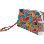 floral and leaves pattern Wristlet Pouch Bag (Small)