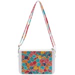 floral and leaves pattern Double Gusset Crossbody Bag