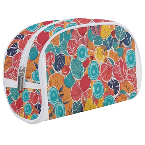 floral and leaves pattern Make Up Case (Medium) from ArtsNow.com