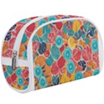 floral and leaves pattern Make Up Case (Large)