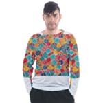 floral and leaves pattern Men s Long Sleeve Raglan T-Shirt