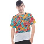 floral and leaves pattern Men s Sport Top