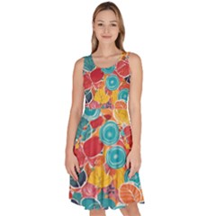 Knee Length Skater Dress With Pockets 