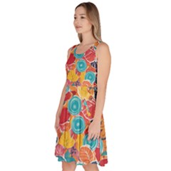 Knee Length Skater Dress With Pockets 