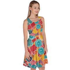 Knee Length Skater Dress With Pockets 