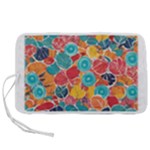 floral and leaves pattern Pen Storage Case (S)