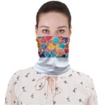 floral and leaves pattern Face Covering Bandana (Adult)