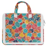 floral and leaves pattern MacBook Pro 15  Double Pocket Laptop Bag 