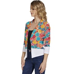 Women s Casual 3/4 Sleeve Spring Jacket 