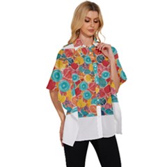 Women s Batwing Button Up Shirt 