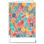 floral and leaves pattern 8  x 10  Hardcover Notebook