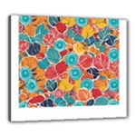 floral and leaves pattern Canvas 24  x 20  (Stretched)