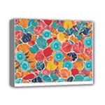 floral and leaves pattern Deluxe Canvas 14  x 11  (Stretched)