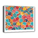 floral and leaves pattern Deluxe Canvas 20  x 16  (Stretched)