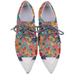 floral and leaves pattern Pointed Oxford Shoes