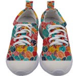 floral and leaves pattern Kids Athletic Shoes