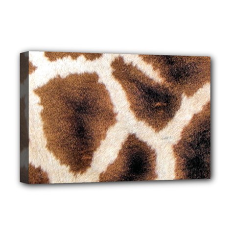 Giraffe Skin Texture Deluxe Canvas 18  x 12  (Stretched) from ArtsNow.com