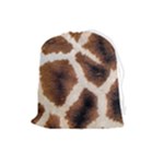 Giraffe Skin Texture Drawstring Pouch (Large)