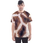 Giraffe Skin Texture Men s Sport Mesh T-Shirt